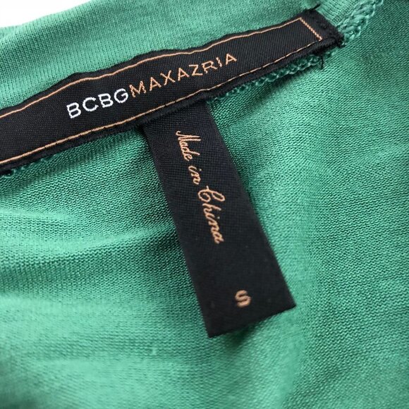 Green Top - BCBG Green Tank Top Size S Summer - Picture 3 of 6